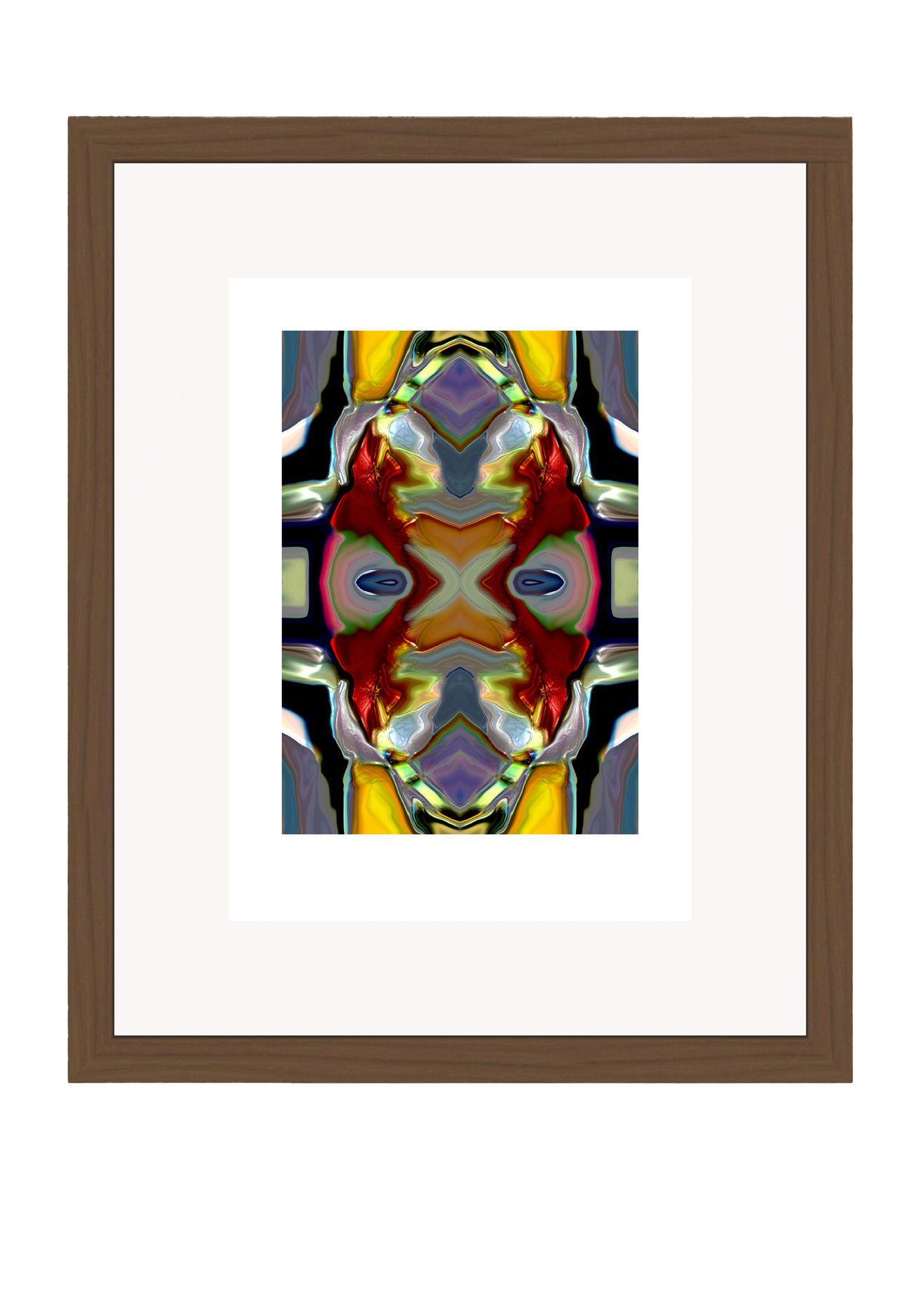An abstract artwork of Ilona Mangold in a frame