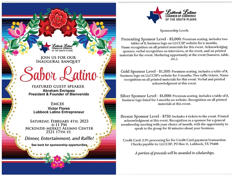 Sabor Latino - Inaugural Banquet
