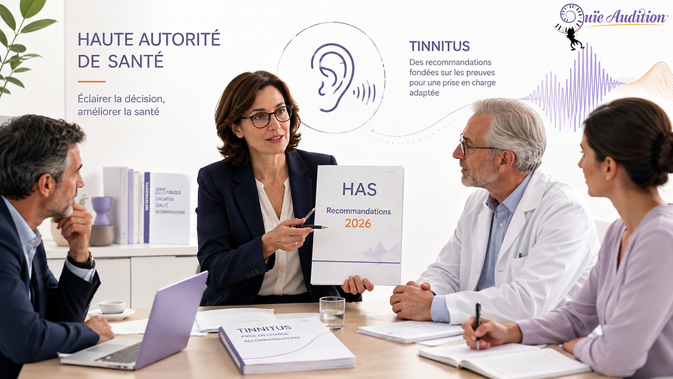 Acouphènes invalidants : ce que recommandent les nouvelles recommandations de la HAS