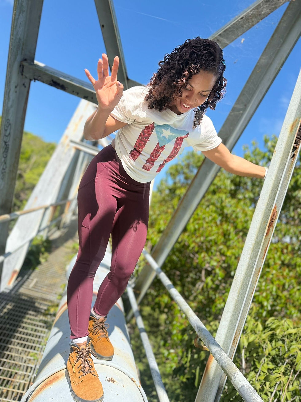 Thumbnail: Women's Puerto Rico Flag Crop