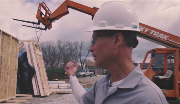 Photo of construction worker at jobsite