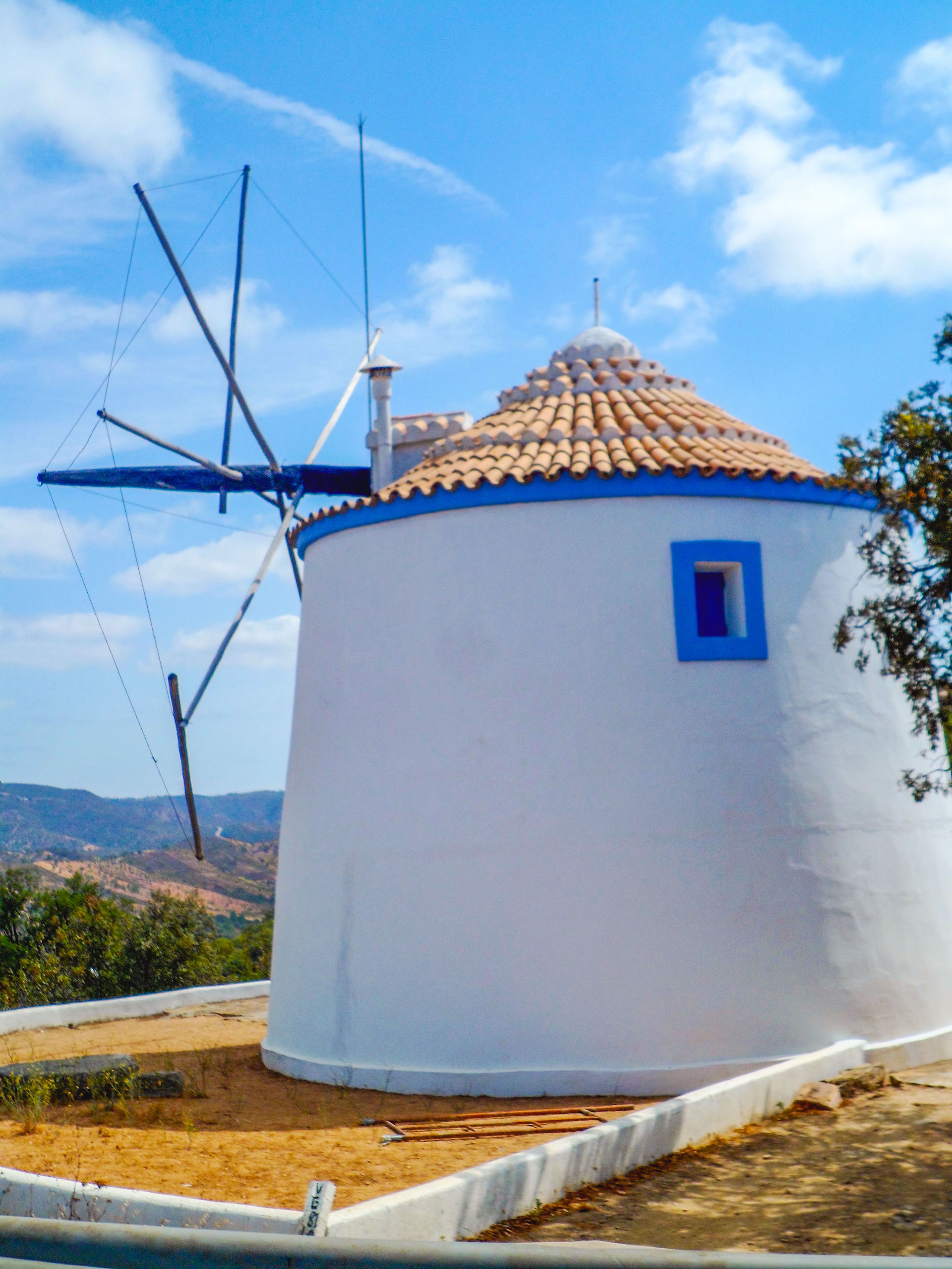 white washed windmills algarve