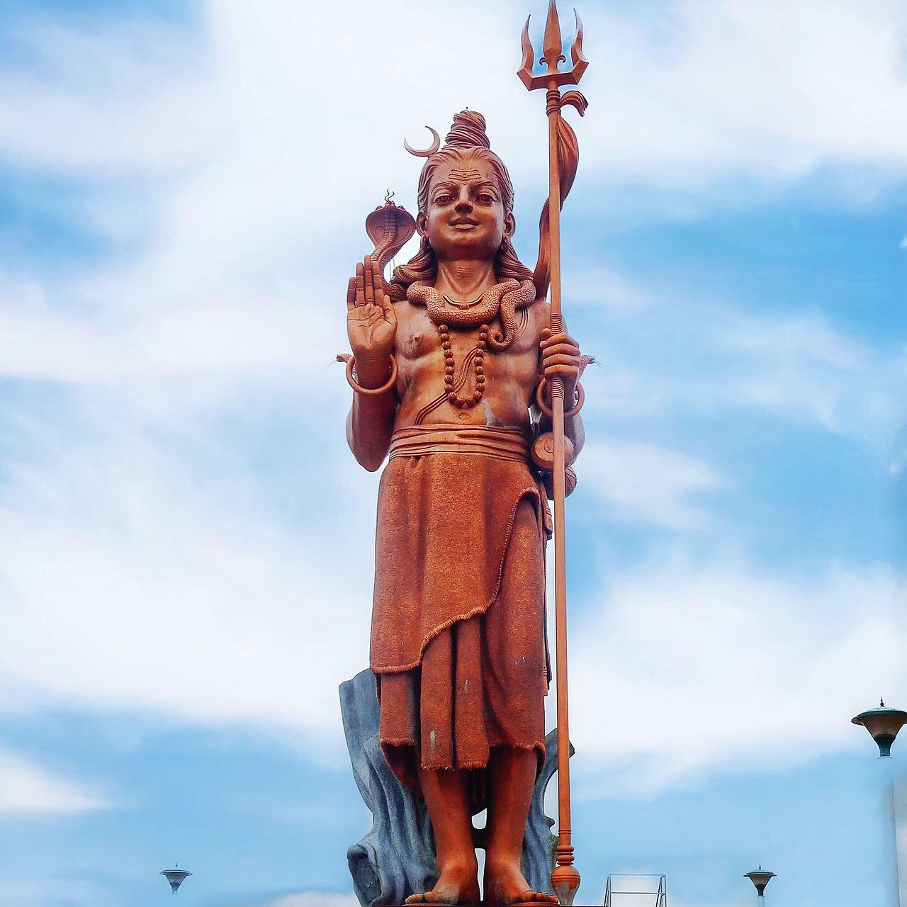 Lord Shiva  statue Ganga Talao Mauritius
