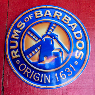 Rums of Barbados sign at St Nicholas Abbey