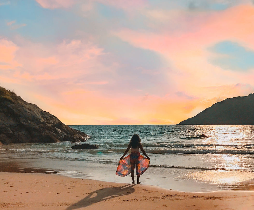 girl on beach in Phuket