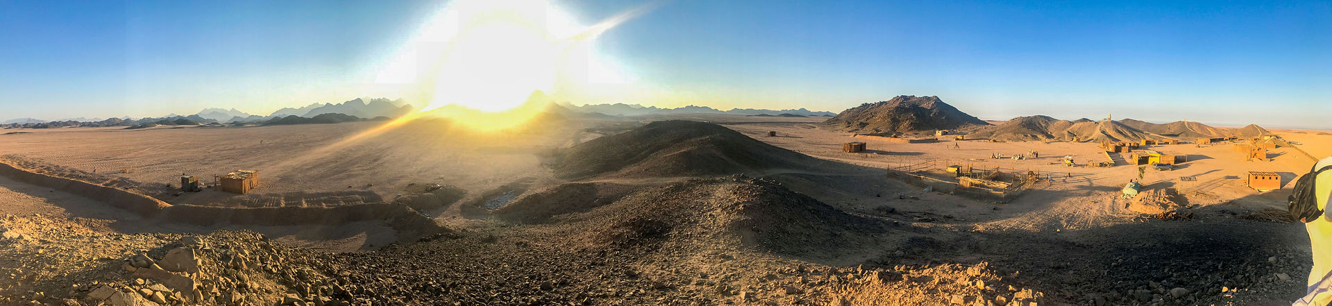 panoramic view of bedouin village  hurghada egypt