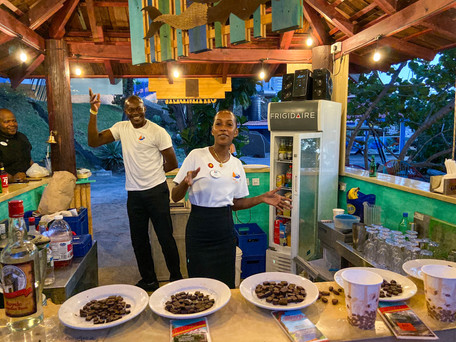 chocolate tasting session at True Blue Bay Boutique Resort,  Grenada