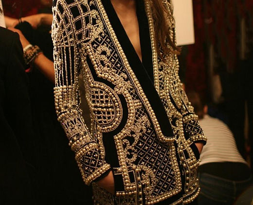 V-neck Long-sleeved Suit Blouse With Bubble Print Women's Clothing