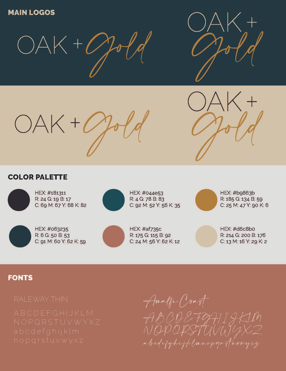Oak&Gold Branding