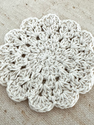 beginners crochet coaster