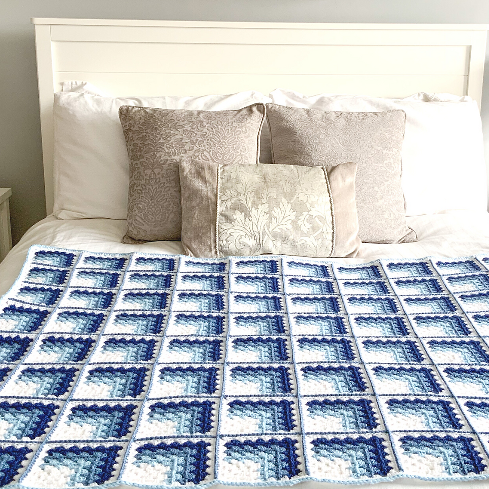 Thumbnail: 3D ILLUSION BLANKET CROCHET PATTERN PDF