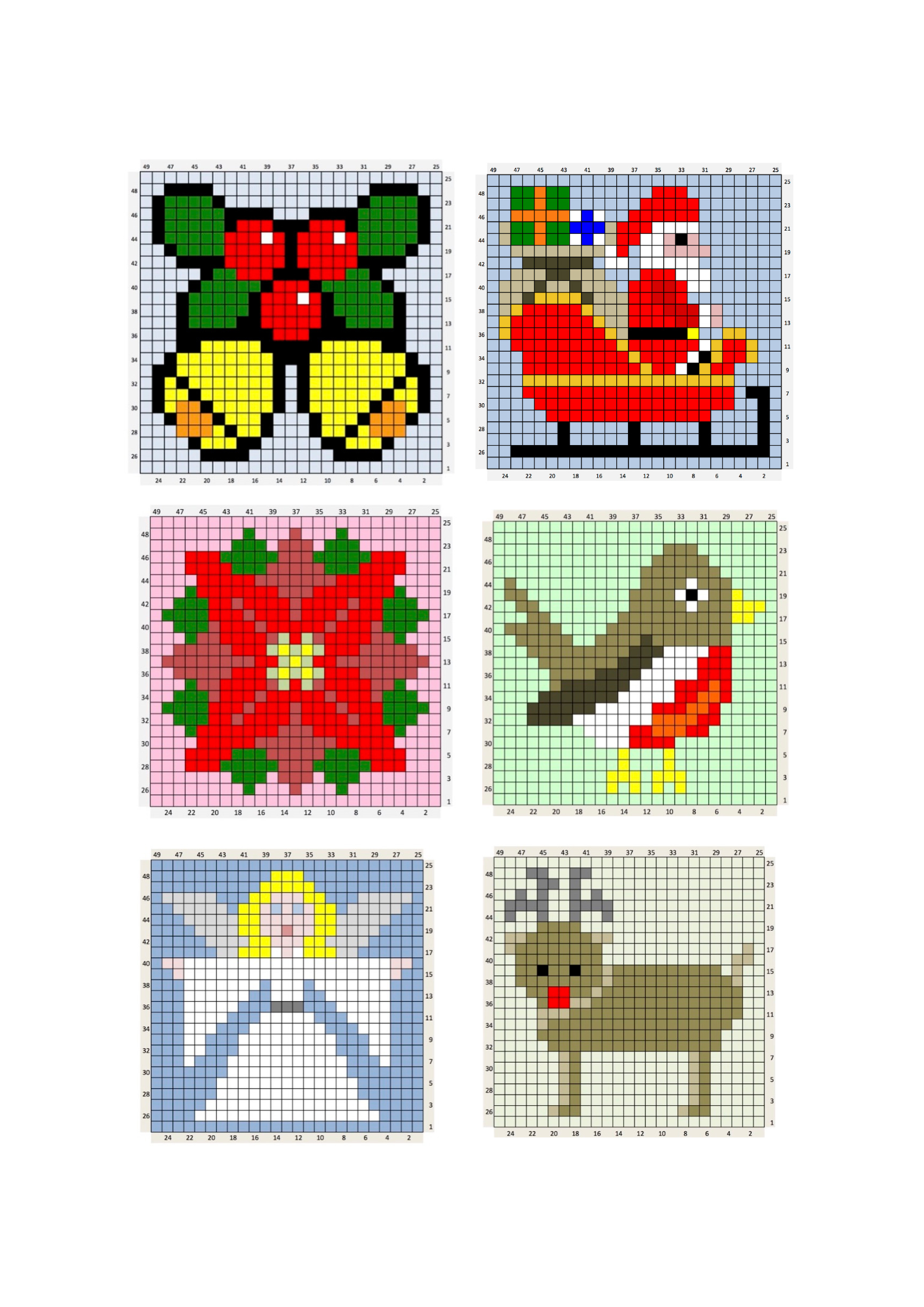 BUNDLE OF SEASONAL C2C CHARTS - FREE