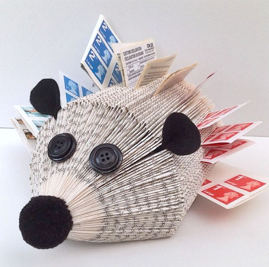 up cycled hedgehog