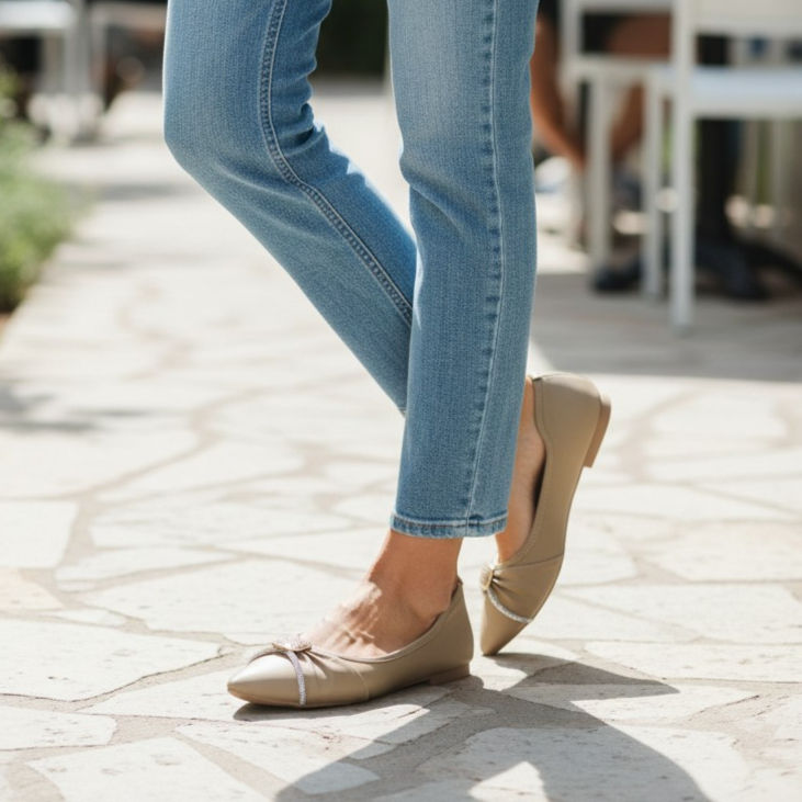 Thumbnail: The Isadora Crystal-Buckle Flat