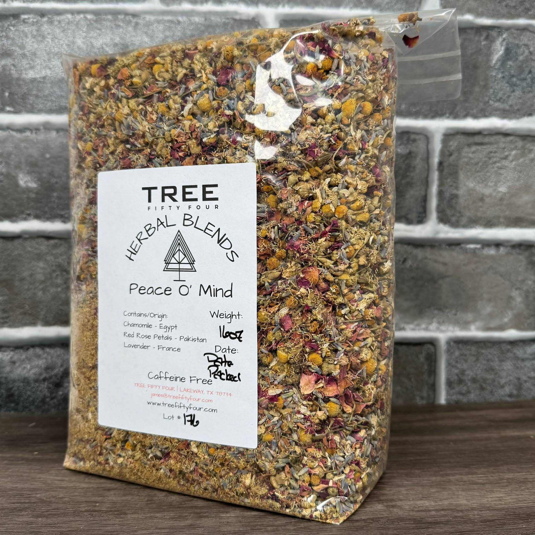 Peace O' Mind Herbal Tea Blend (4 oz)