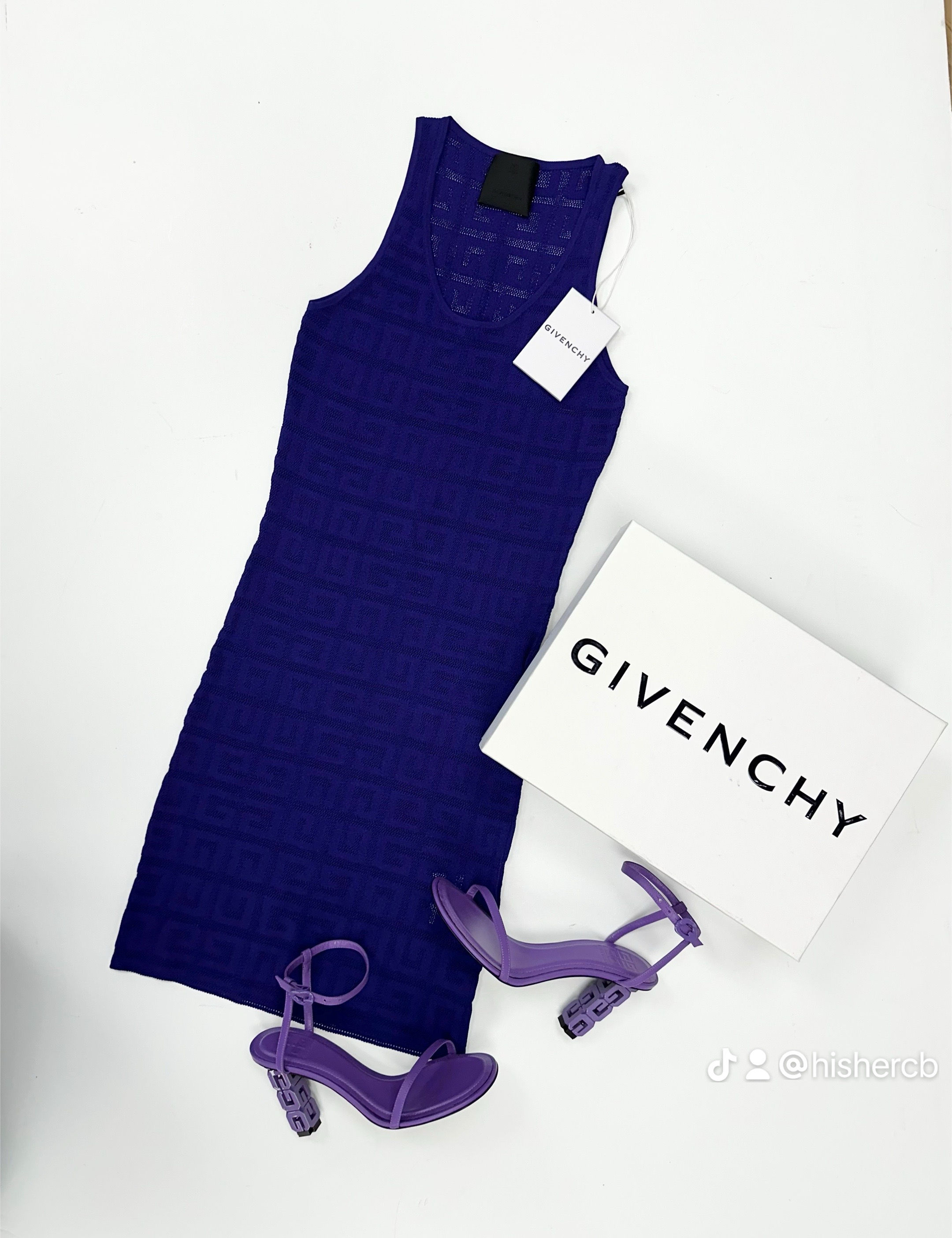 Givenchy G Cube Knit Dress💜Size XS💜NEW with Tag