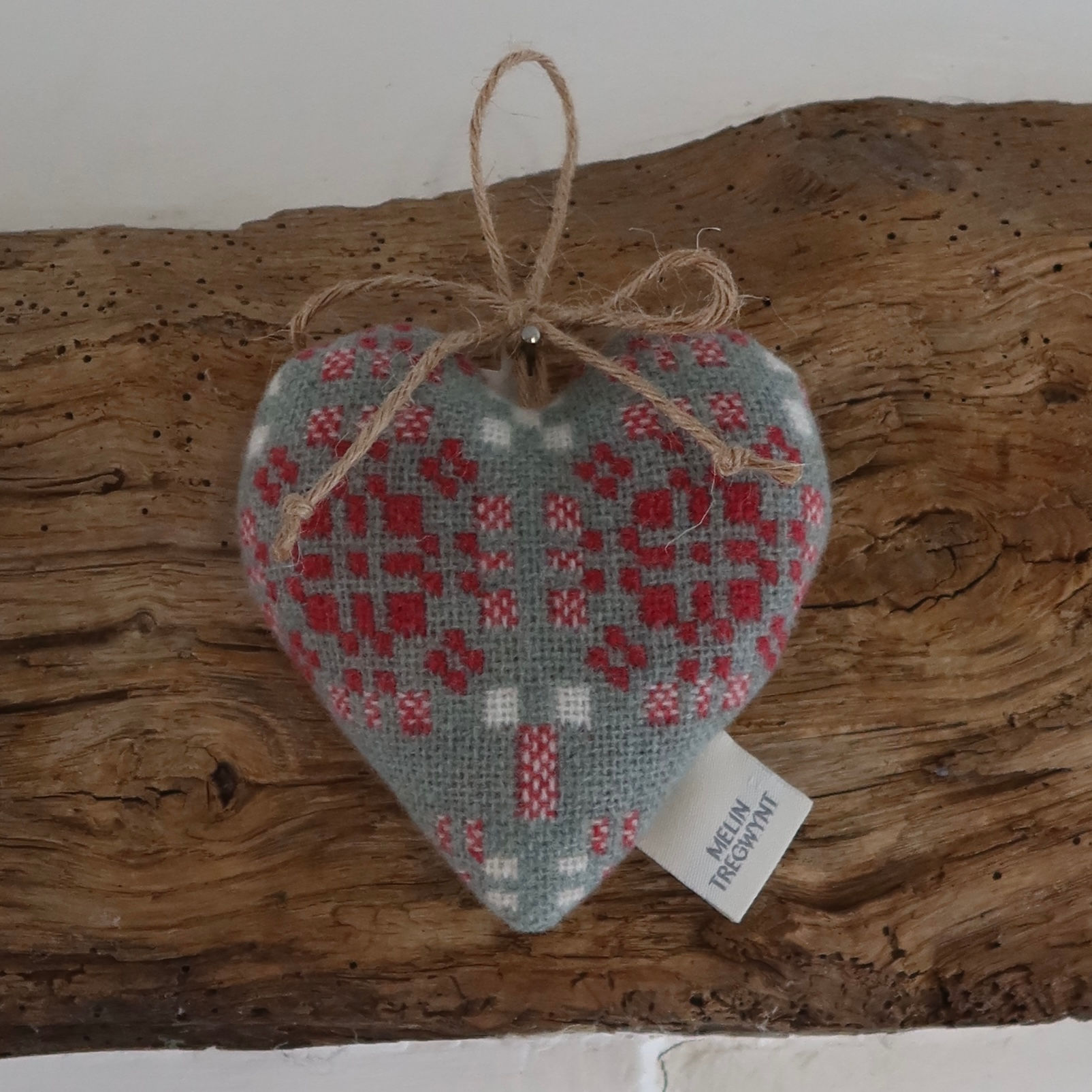 Welsh woven lavender hanging heart