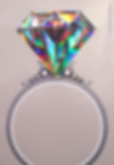 Folded Plastic Diamond and Laser Foil