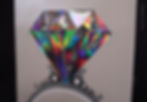 Folded Plastic Diamond and Laser Foil