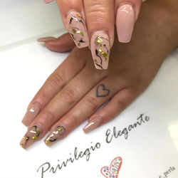 🌸✨Acrylic set with marbling ❤️ #privile