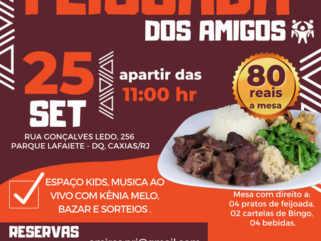 Venha participar da nossa feijoada