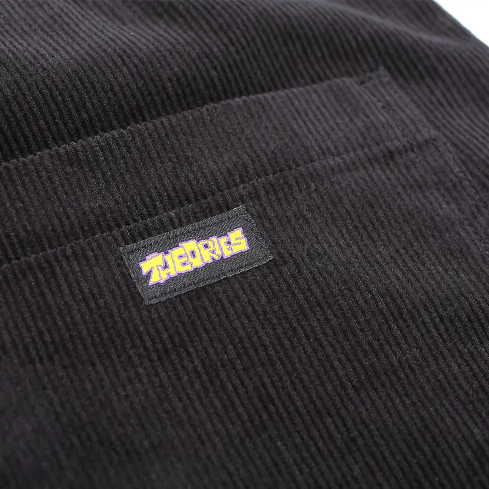 Thumbnail: PIANO TRAP Corduroy Carpenter Pant Dark Black