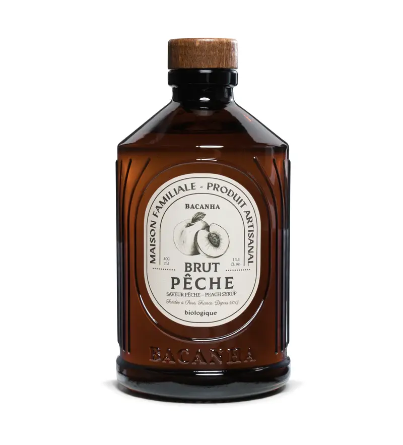 Sirop Bio BACANHA Brut de Piersici 400ml