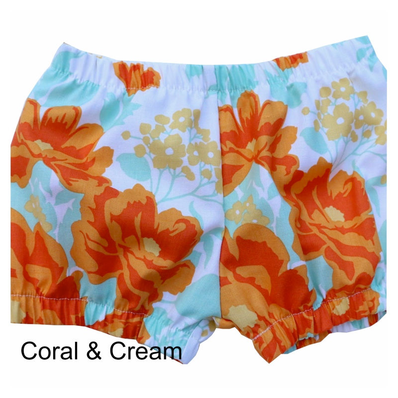 Thumbnail: Vintage Style, Floral Baby Bloomers in soft cotton