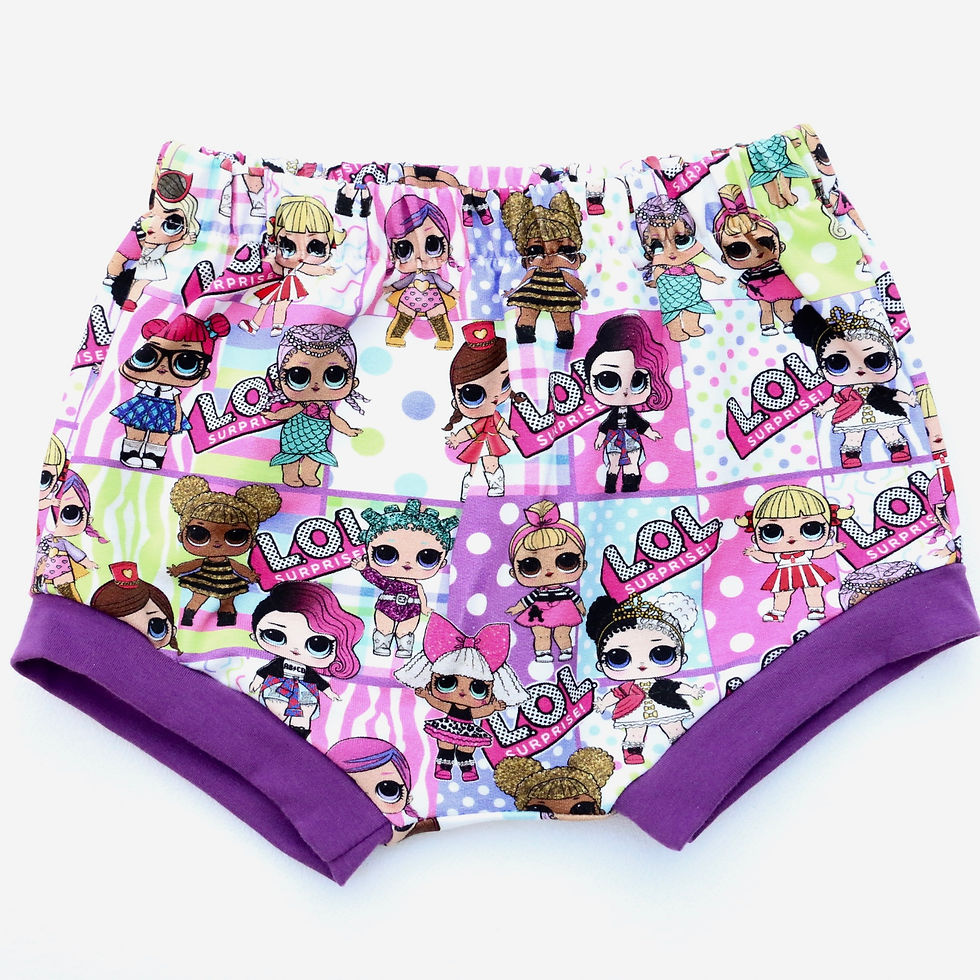 Thumbnail: Bummie Shorts age 18 months-3 years little fun shorts with a cuffed leg