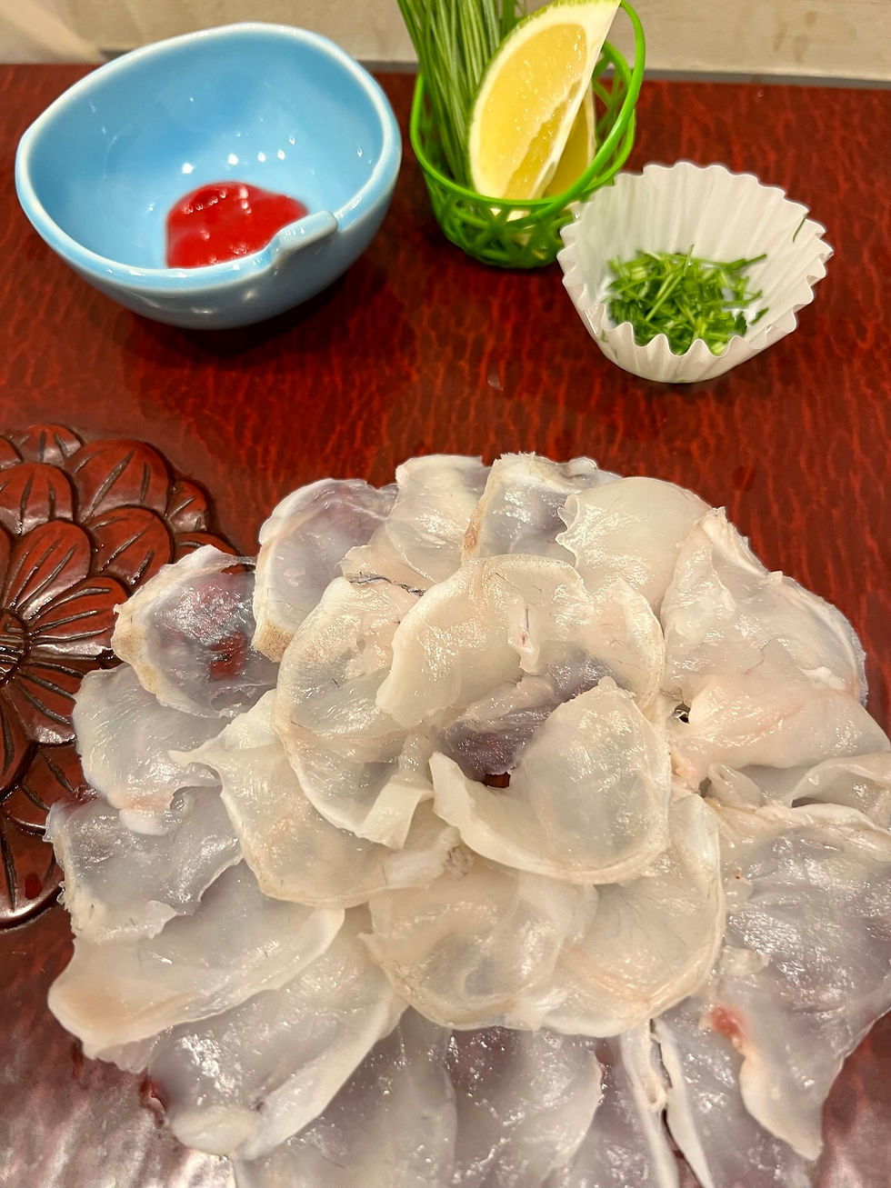 Thumbnail: Sliced pufferfish