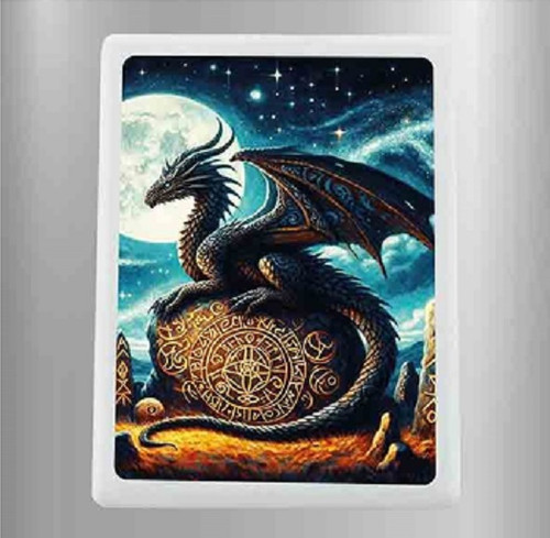 Magnet Rune Rune Stone Mother Dragon Fridge Magnet | Mythic Realm