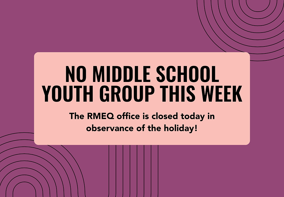 Middle School Youth Group