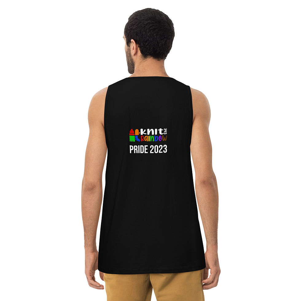 Thumbnail: Straight Fit KtR Pride Tank Top - Knitting Needles 