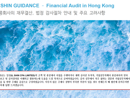 홍콩회사의 재무결산, 법정 감사절차 안내