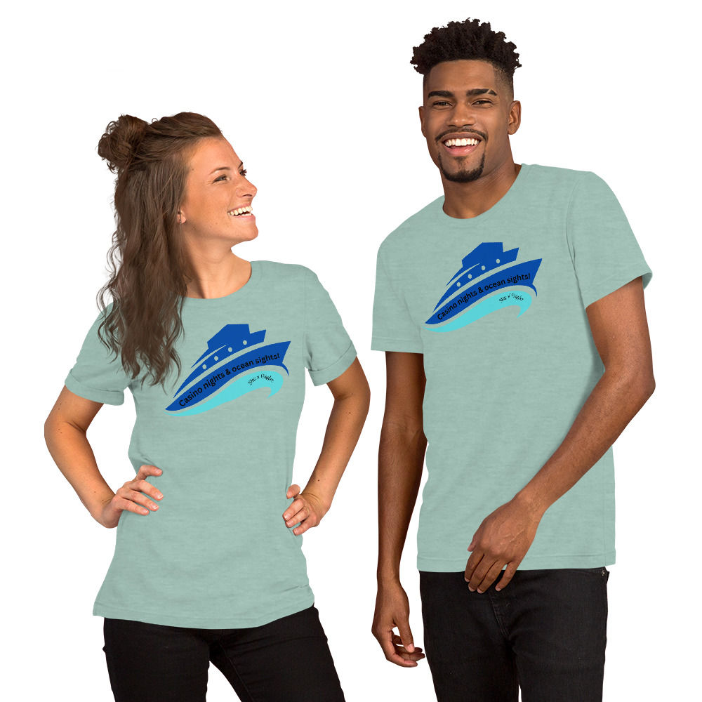 Casino nights ocean sights Unisex t-shirt