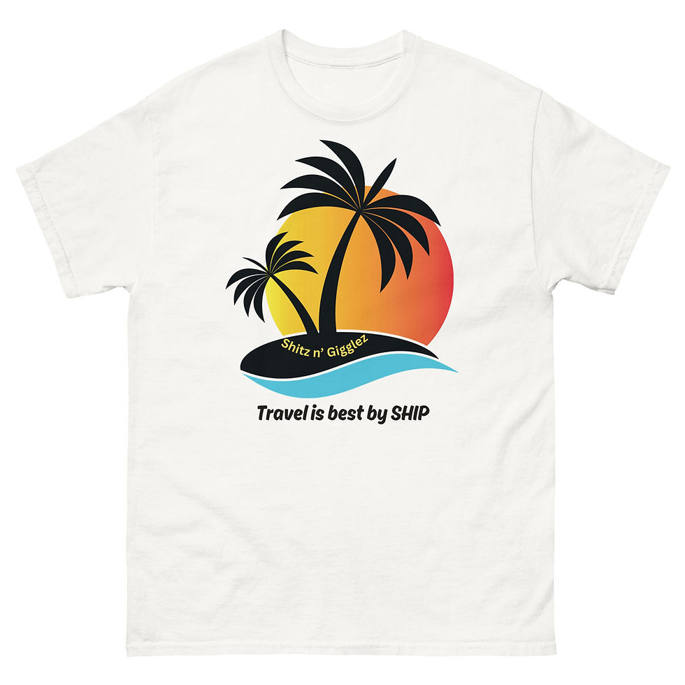Thumbnail: "Travel is best by Ship" Unisex classic tee