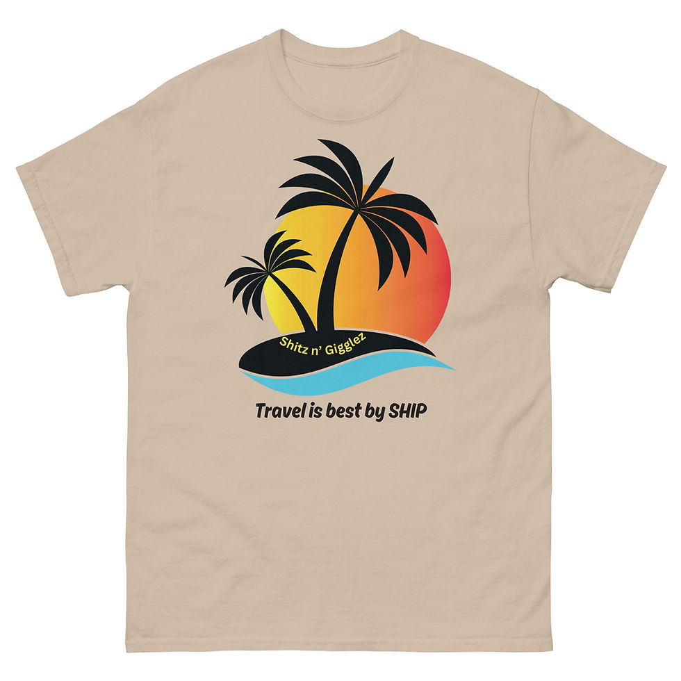 Thumbnail: "Travel is best by Ship" Unisex classic tee