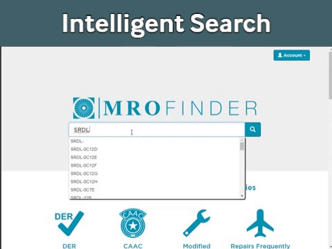 Intelligent Seach MRO Finder FindParts A
