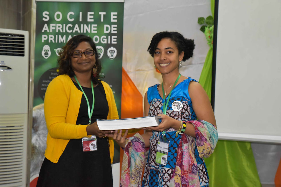 Award for best oral communication - Congress of the African Primatological Society