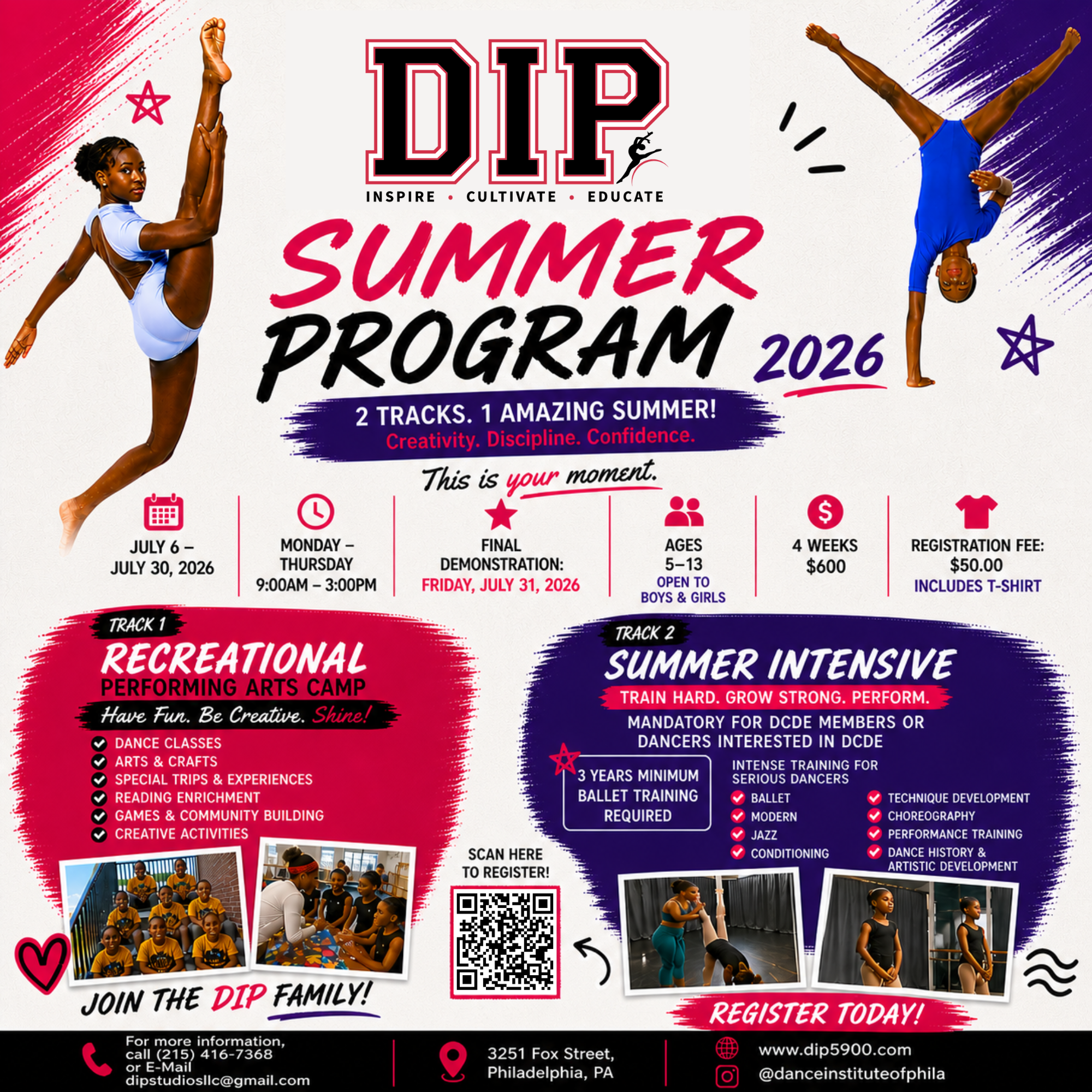 Summer Camp/July Intensive - Payment Plan