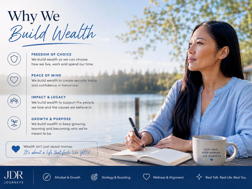 We build wealth for more than financial security. We build it for freedom of choice, peace of mind, meaningful experiences, and the opportunity to leave a lasting impact. Every wise financial decision today helps create the life you want tomorrow.
