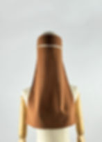 Terracotta brown Niqab hijab for Muslim women