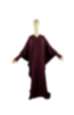 Maroon Abaya dress long sleeves for Muslim women
