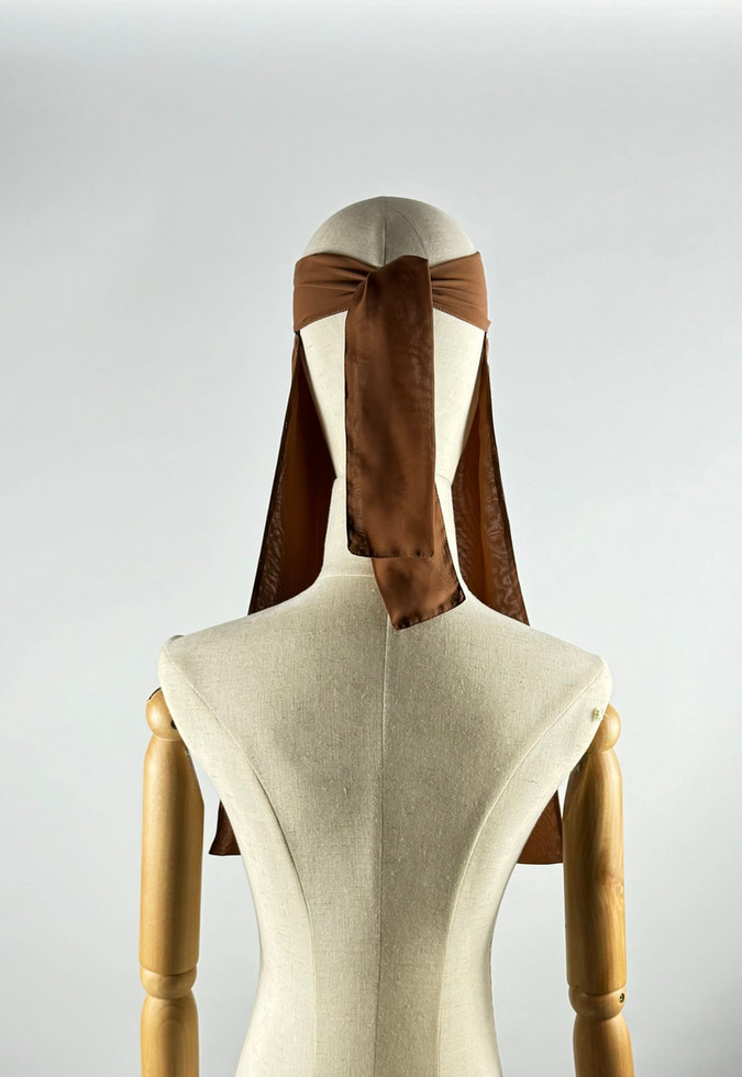 Terracotta brown Niqab hijab for Muslim women