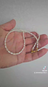 Thumbnail: White Bambu necklace by Donatella