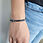 Thumbnail: Cracked agate and shell pearl unisex bracelet