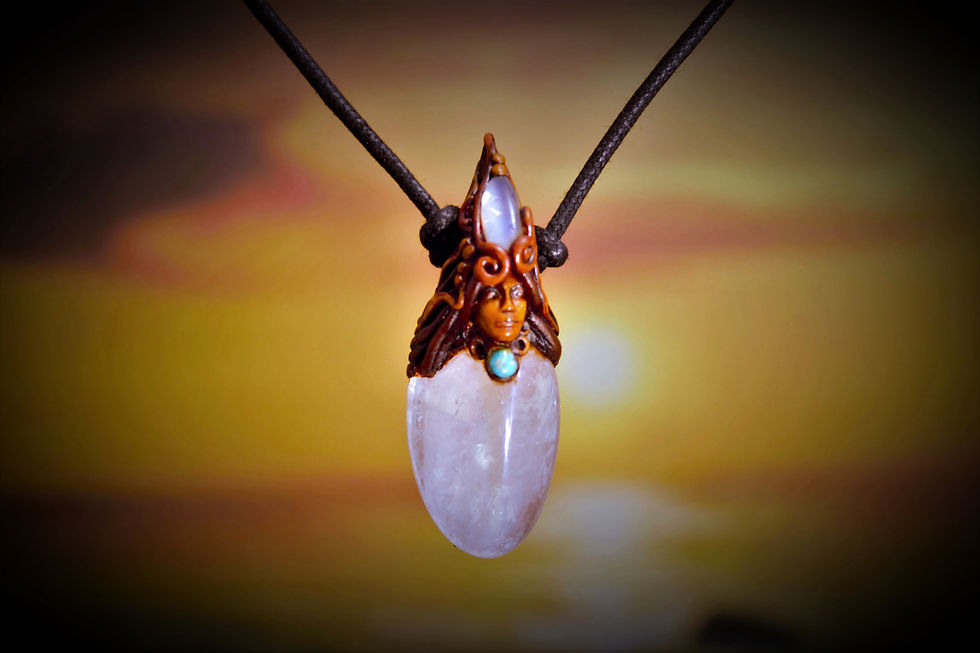 Miniaturbild: Wächter Rose Aura Quarz/ Opalith/ Türkis