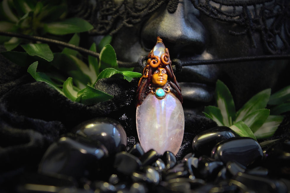 Miniaturbild: Wächter Rose Aura Quarz/ Opalith/ Türkis