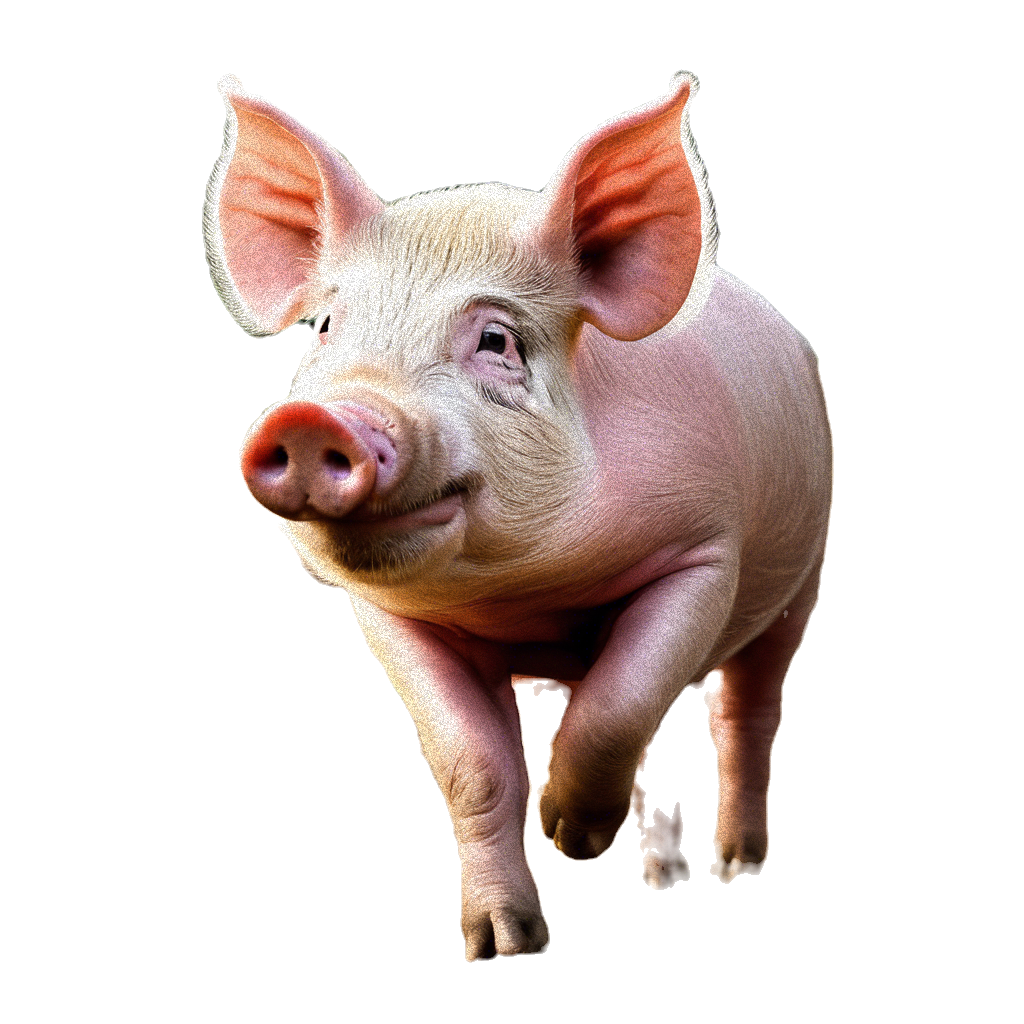 A realistic, compete photo of a pig.png