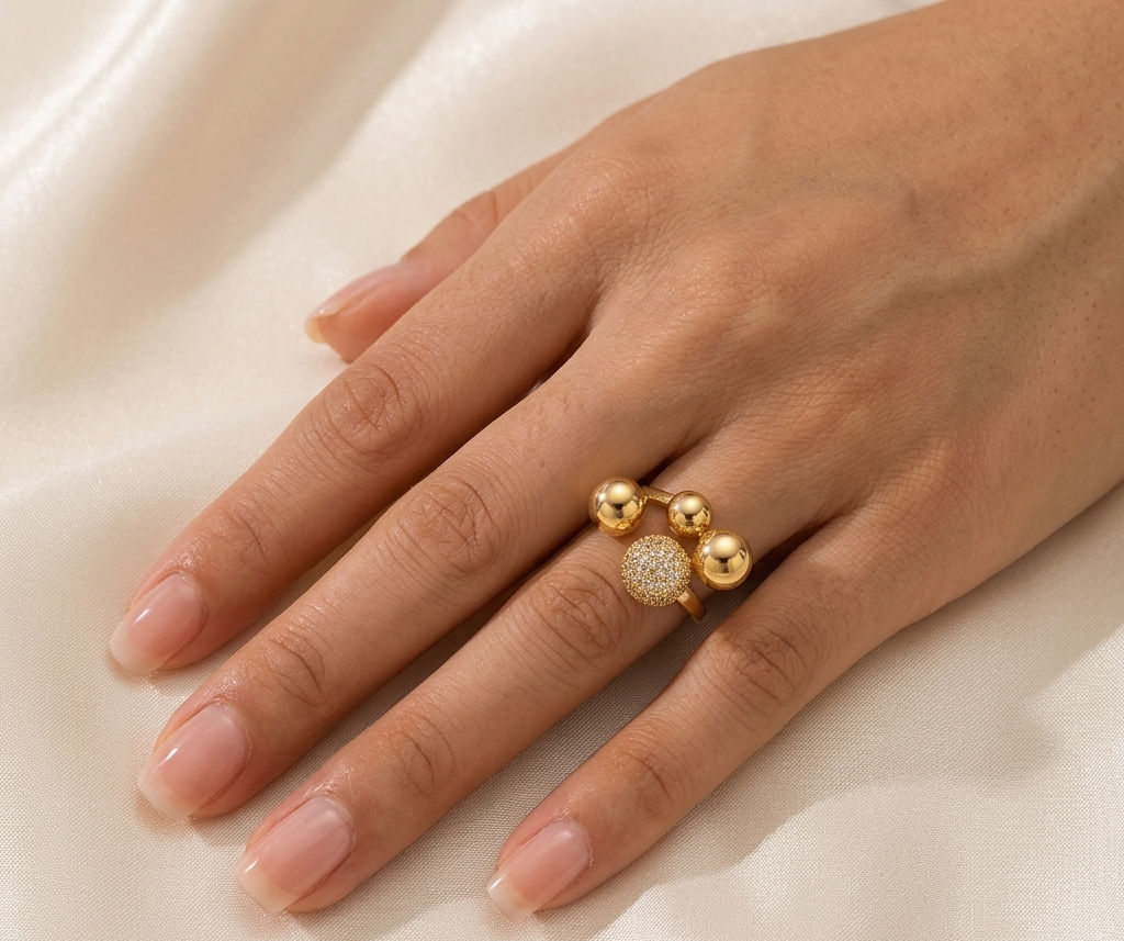 Aura Cluster Globe Ring